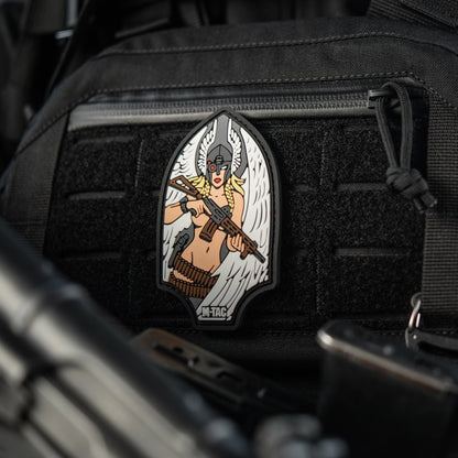 Valkyrie Warrior PVC Morale Patch – M-Tac Tactical Hook & Loop Viking Angel Patch for Backpack, Plate Carrier & Range Bag