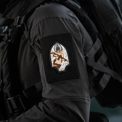 Valkyrie Warrior PVC Morale Patch – M-Tac Tactical Hook & Loop Viking Angel Patch for Backpack, Plate Carrier & Range Bag