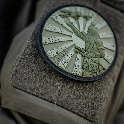 Samurai Drone PVC Morale Patch – M-Tac Tactical Hook & Loop FPV Drone Patch for Backpack, Plate Carrier & Range Bag