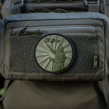 Samurai Drone PVC Morale Patch – M-Tac Tactical Hook & Loop FPV Drone Patch for Backpack, Plate Carrier & Range Bag