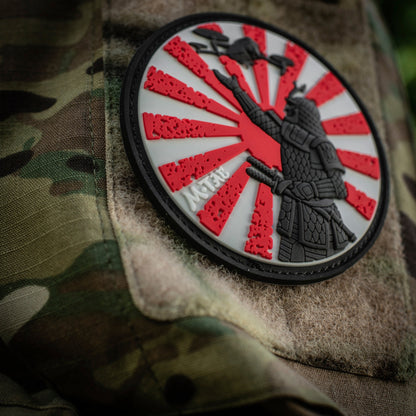 Samurai Drone PVC Morale Patch – M-Tac Tactical Hook & Loop FPV Drone Patch for Backpack, Plate Carrier & Range Bag