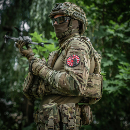 Samurai Drone PVC Morale Patch – M-Tac Tactical Hook & Loop FPV Drone Patch for Backpack, Plate Carrier & Range Bag