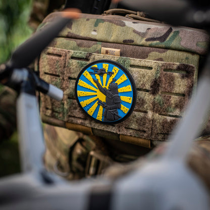 Samurai Drone PVC Morale Patch – M-Tac Tactical Hook & Loop FPV Drone Patch for Backpack, Plate Carrier & Range Bag