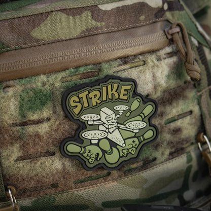 Strike FPV Drone PVC Morale Patch – M-Tac Tactical Hook & Loop UAV Patch for Backpack, Plate Carrier & Range Bag