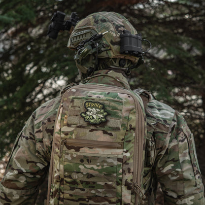 Strike FPV Drone PVC Morale Patch – M-Tac Tactical Hook & Loop UAV Patch for Backpack, Plate Carrier & Range Bag