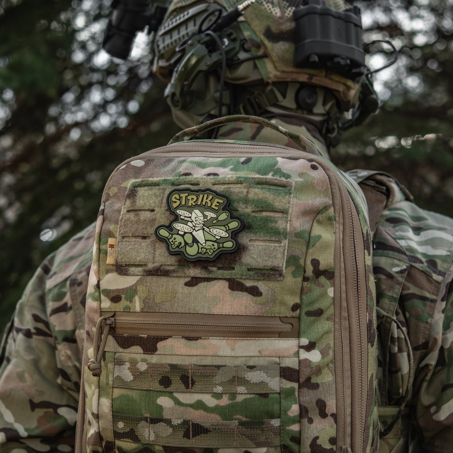 Strike FPV Drone PVC Morale Patch – M-Tac Tactical Hook & Loop UAV Patch for Backpack, Plate Carrier & Range Bag