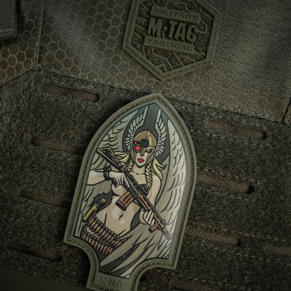 Valkyrie Warrior PVC Morale Patch – M-Tac Tactical Hook & Loop Viking Angel Patch for Backpack, Plate Carrier & Range Bag