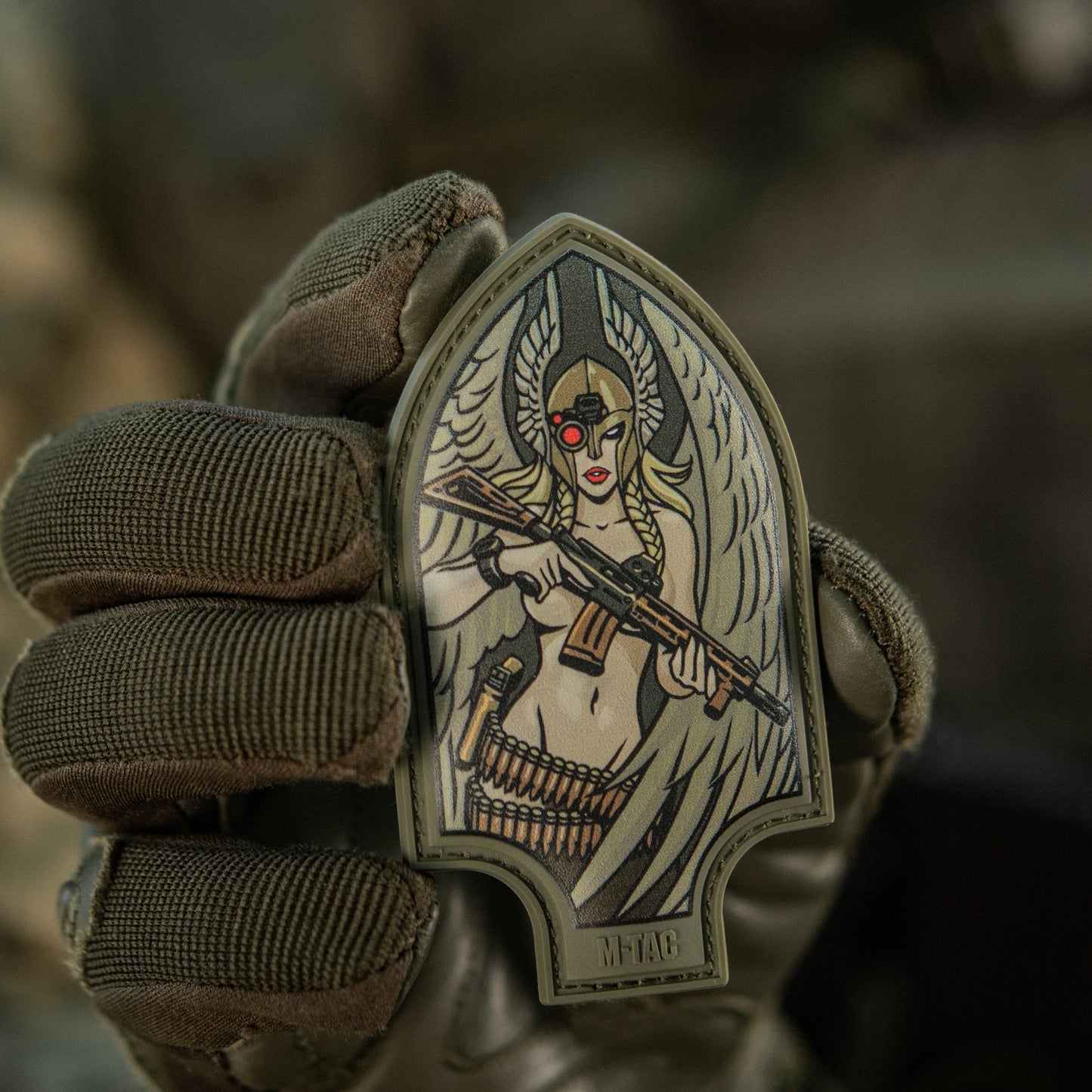 Valkyrie Warrior PVC Morale Patch – M-Tac Tactical Hook & Loop Viking Angel Patch for Backpack, Plate Carrier & Range Bag