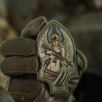 Valkyrie Warrior PVC Morale Patch – M-Tac Tactical Hook & Loop Viking Angel Patch for Backpack, Plate Carrier & Range Bag