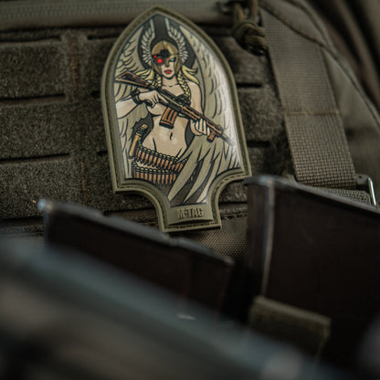Valkyrie Warrior PVC Morale Patch – M-Tac Tactical Hook & Loop Viking Angel Patch for Backpack, Plate Carrier & Range Bag