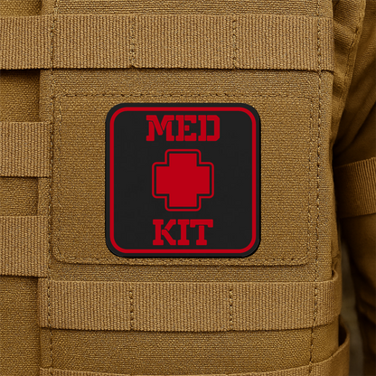 MED KIT IFAK Pouch Identification Patch 2"x2" Hook & Loop | Made in USA