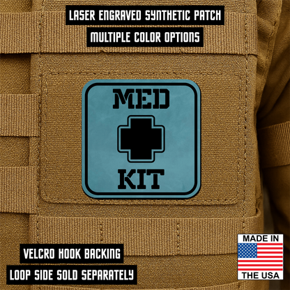 MED KIT IFAK Pouch Identification Patch 2"x2" Hook & Loop | Made in USA