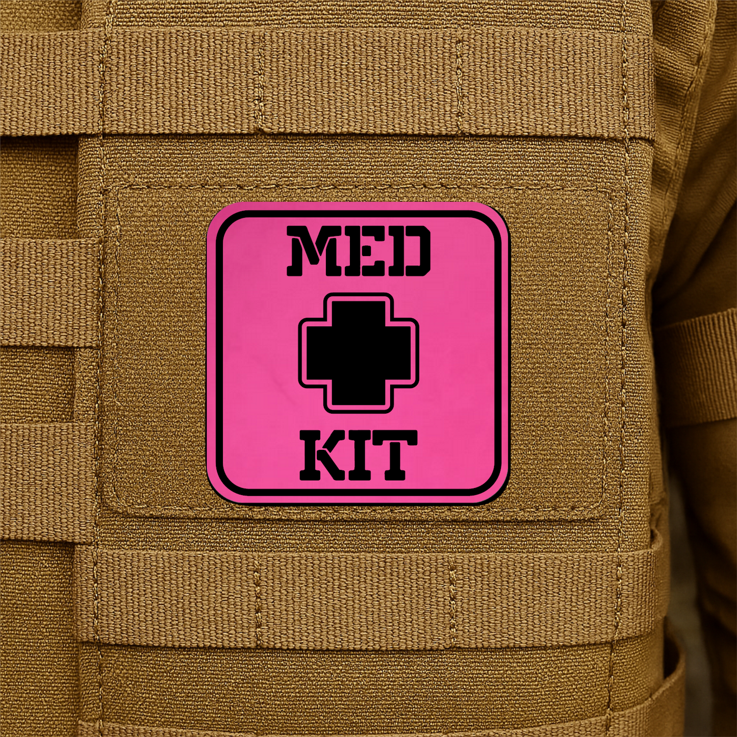 MED KIT IFAK Pouch Identification Patch 2"x2" Hook & Loop | Made in USA