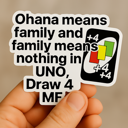 Family UNO Vinyl Sticker