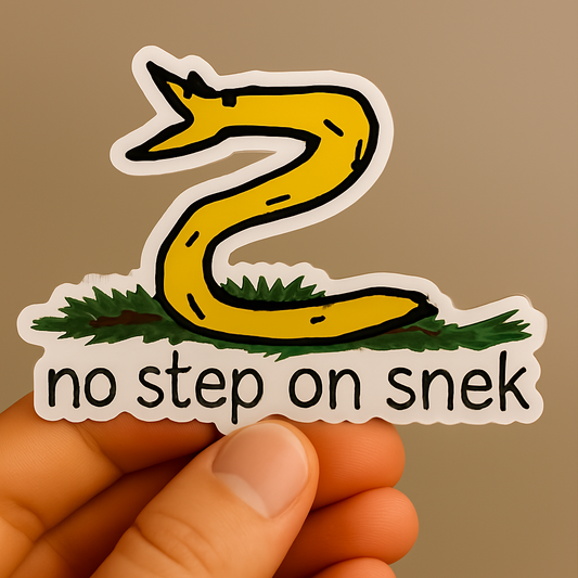 No Step On Snek Vinyl Sticker