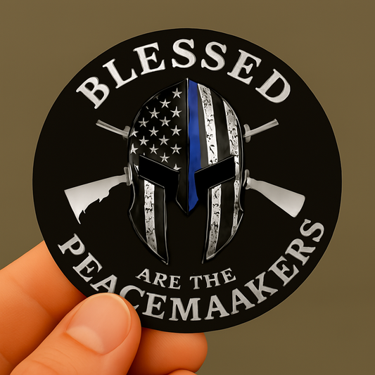 Thin Blue Line Peacemakers Vinyl Sticker