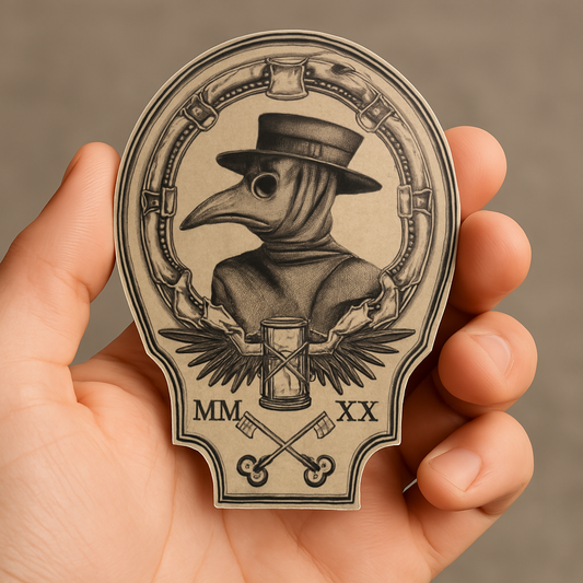 Vintage Plague Doc Vinyl Sticker