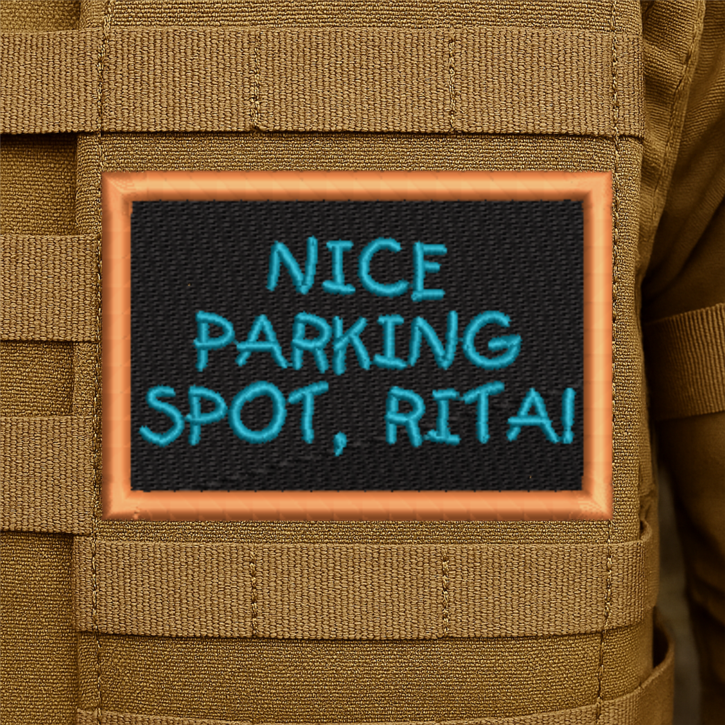 Nice Parking Spot Rita Funny Embroidered Morale Patch