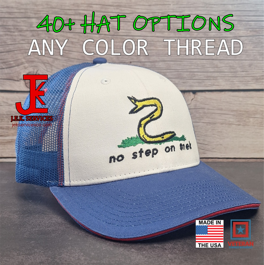 No Step on Snek Embroidered Snapback & Flexfit Caps