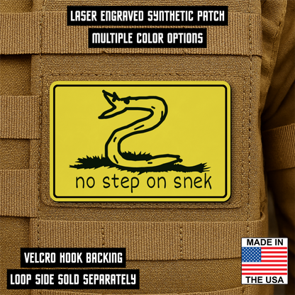No Step On Snek Morale Patch 2"x3" Hook & Loop | Made in USA