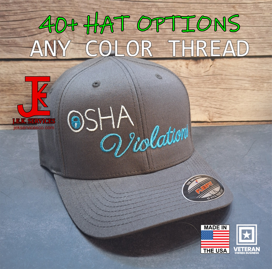 OSHA Violations Embroidered Snapback & Flexfit Caps