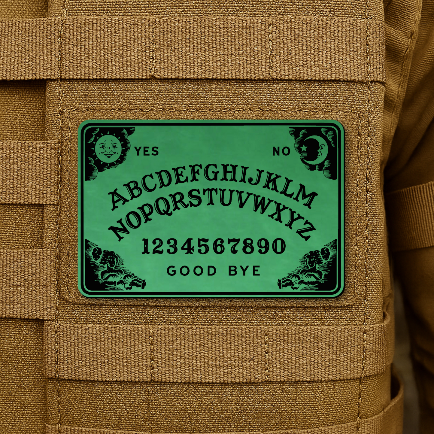 Ouija Board Funny Synthetic Morale Patch | Made in USA | Multiple Color Options