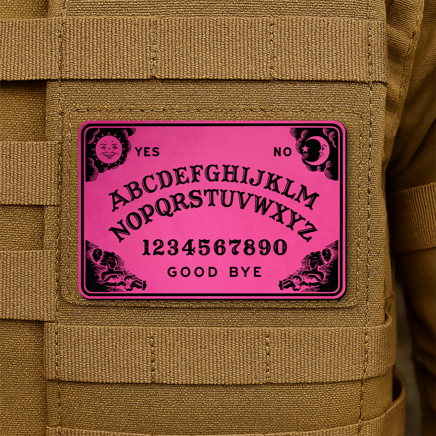 Ouija Board Funny Synthetic Morale Patch | Made in USA | Multiple Color Options