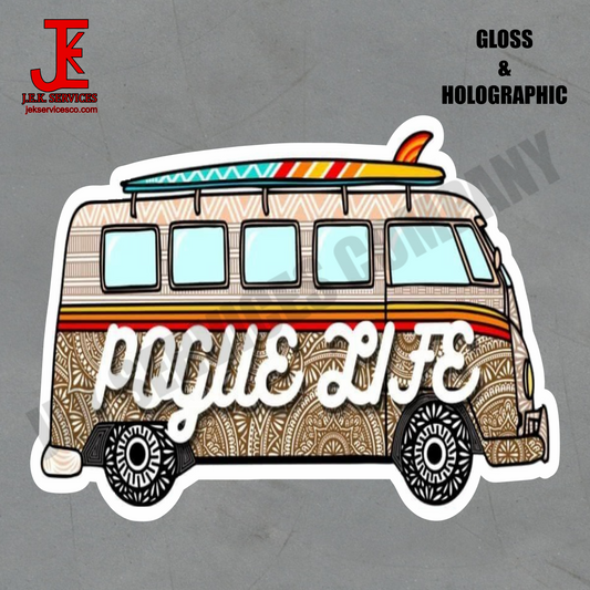 Pogue Life Bus Vinyl Sticker