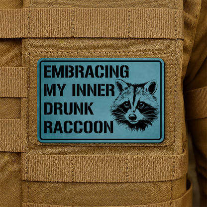 Inner Drunk Raccoon Morale Patch 2"x3" Hook & Loop | Made in USA
