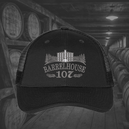 Barrelhouse 107 Embroidered Caps, Multiple Hat Color Options