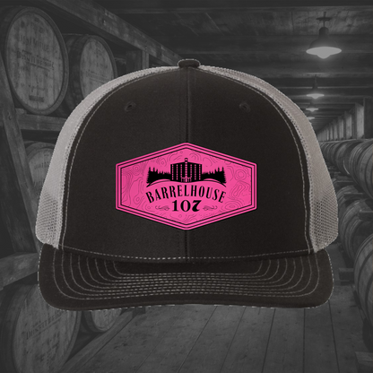 Barrelhouse 107 Engraved Leather Patch Hats