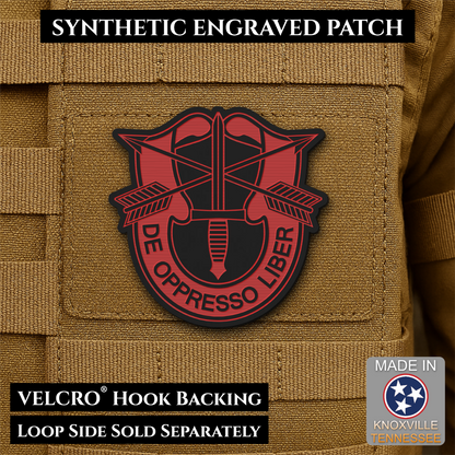 Army Special Forces Unit Crest Morale Patch, 2.5" | Made in USA | VELCRO® Brand Hook Backing