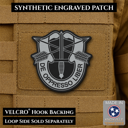 Army Special Forces Unit Crest Morale Patch, 2.5" | Made in USA | VELCRO® Brand Hook Backing