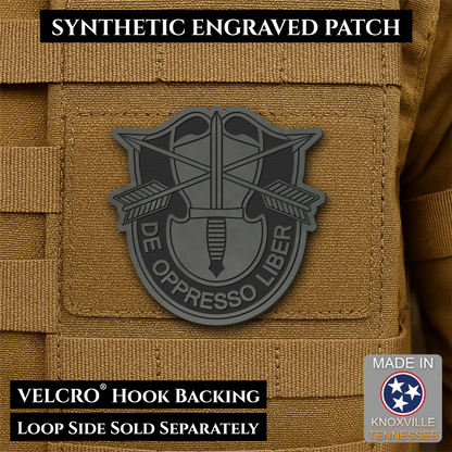 Army Special Forces Unit Crest Morale Patch, 2.5" | Made in USA | VELCRO® Brand Hook Backing