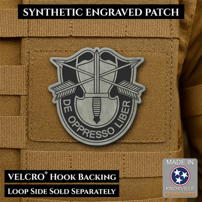 Army Special Forces Unit Crest Morale Patch, 2.5" | Made in USA | VELCRO® Brand Hook Backing