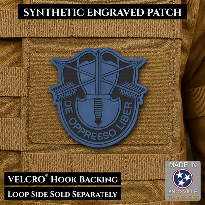 Army Special Forces Unit Crest Morale Patch, 2.5" | Made in USA | VELCRO® Brand Hook Backing