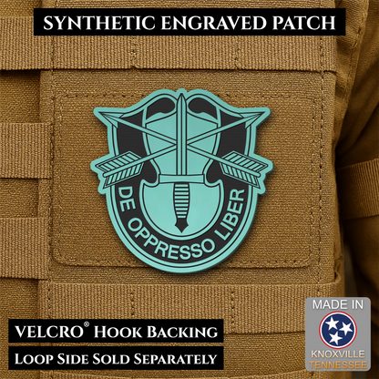 Army Special Forces Unit Crest Morale Patch, 2.5" | Made in USA | VELCRO® Brand Hook Backing