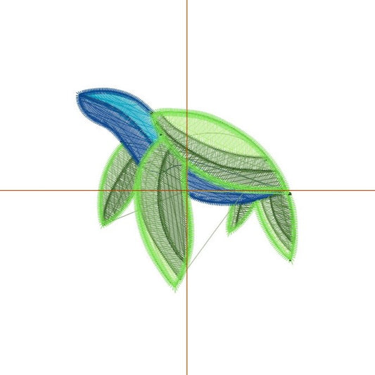 Sea Turtle Digital Embroidery File