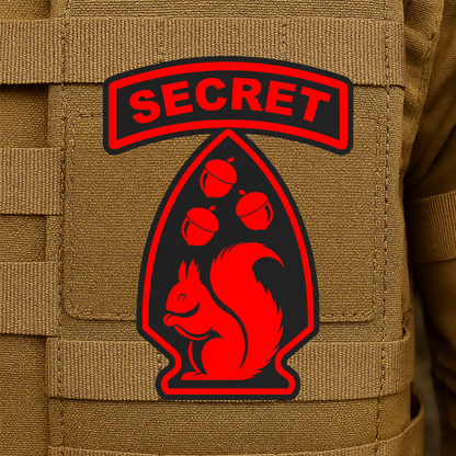 Secret Squirrel Division Morale Patch – 2.2" x 3” Hook & Loop | Made in USA