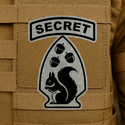 Secret Squirrel Division Morale Patch – 2.2" x 3” Hook & Loop | Made in USA