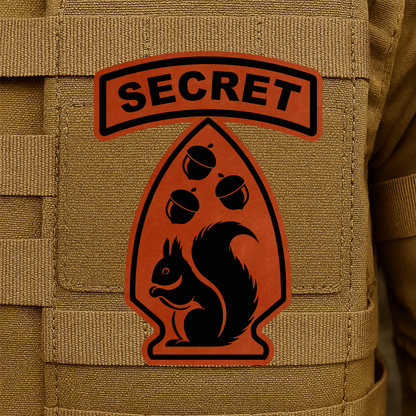 Secret Squirrel Division Morale Patch – 2.2" x 3” Hook & Loop | Made in USA