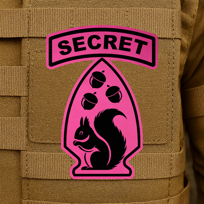 Secret Squirrel Division Morale Patch – 2.2" x 3” Hook & Loop | Made in USA