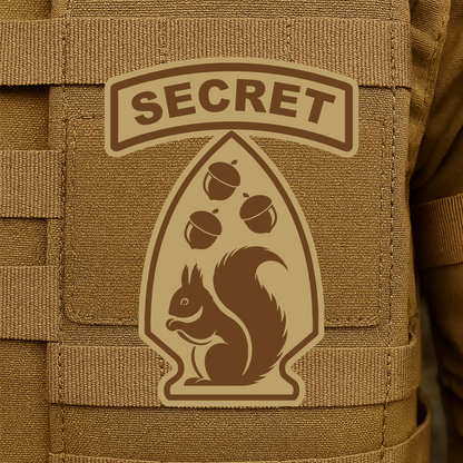 Secret Squirrel Division Morale Patch – 2.2" x 3” Hook & Loop | Made in USA