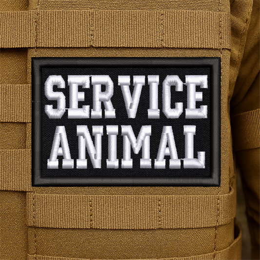 Service Animal Embroidered Dog Patch