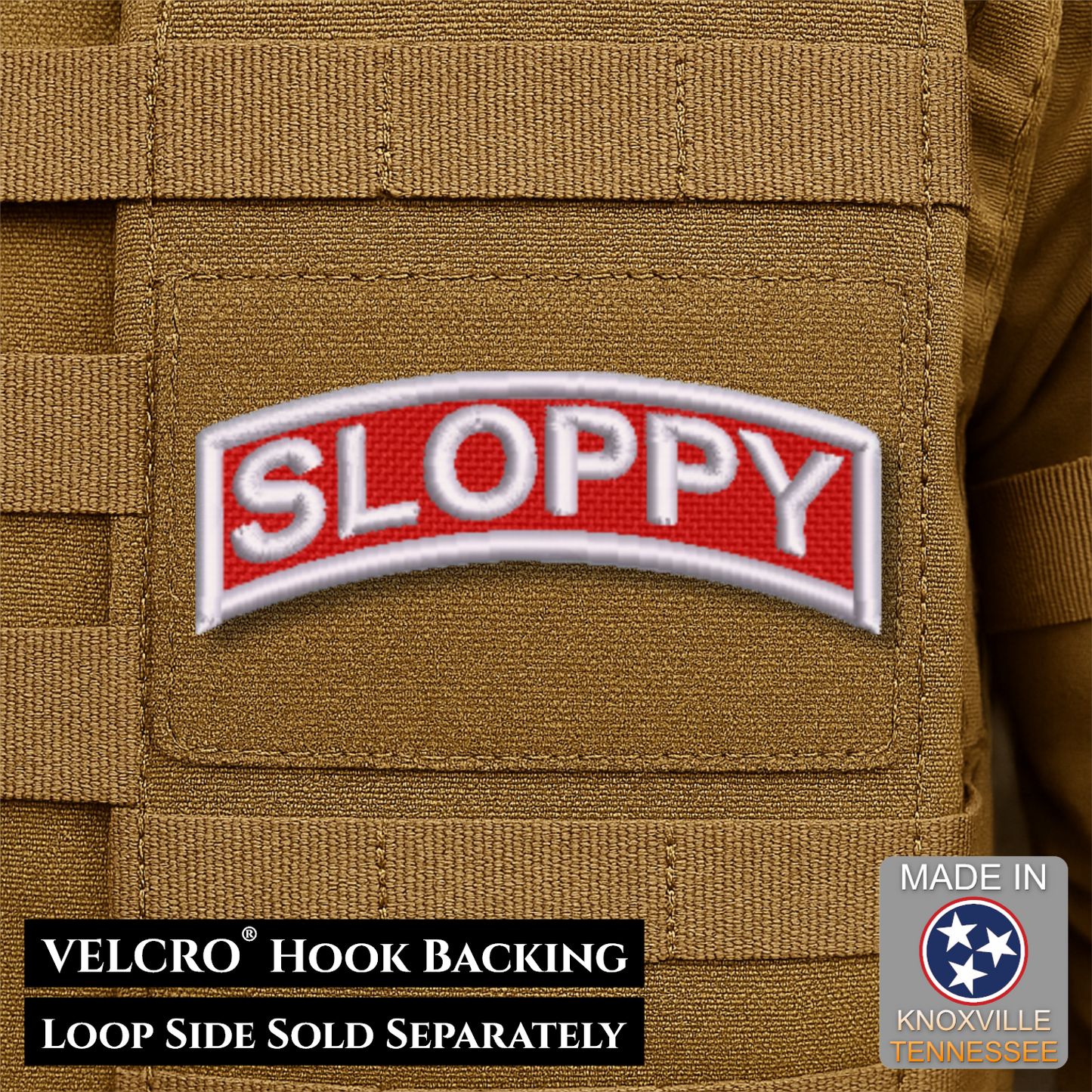 Army Regular Forces Funny Morale Patch Tab, 1.2x3" | Made in USA | VELCRO® Brand Hook Backing
