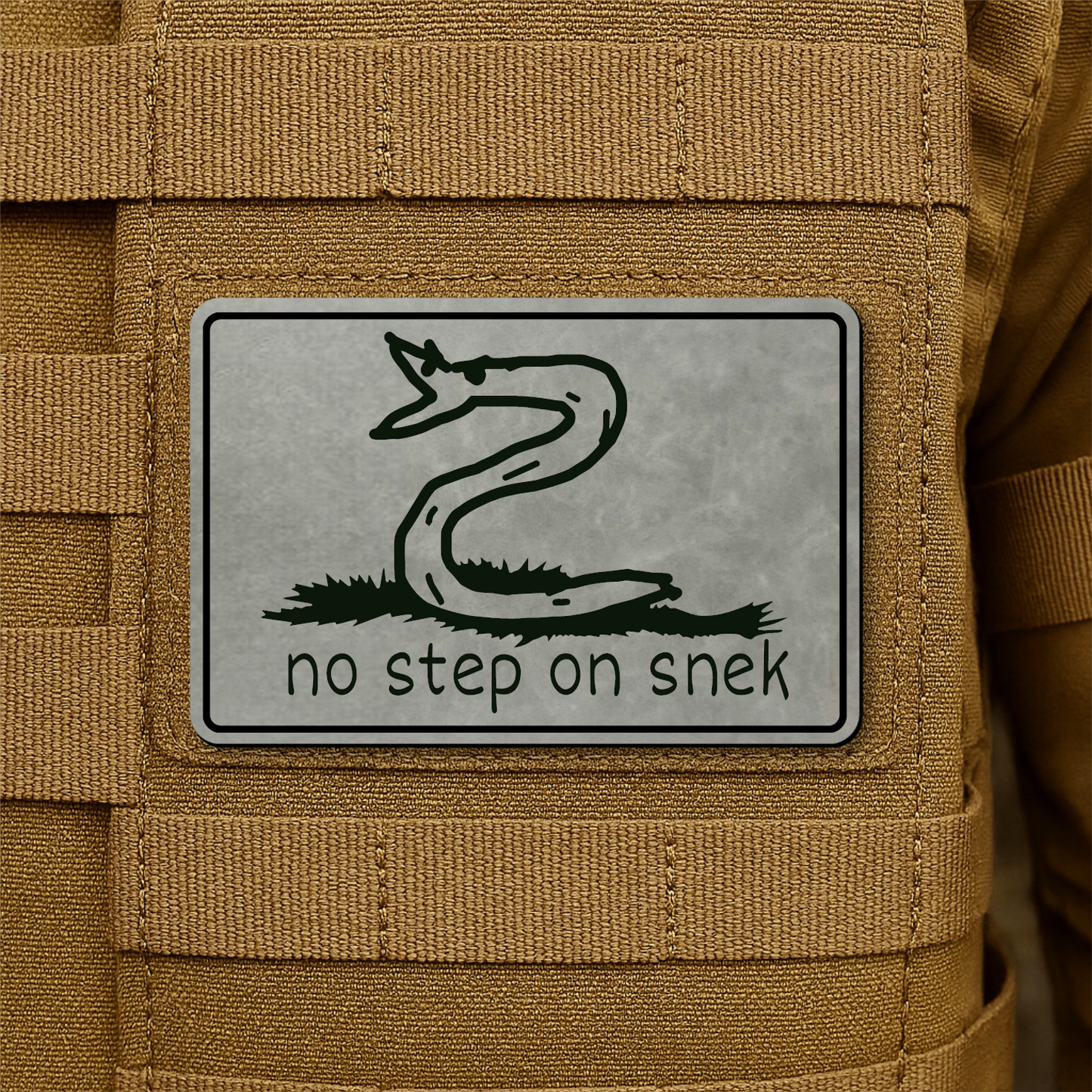 No Step On Snek Morale Patch 2"x3" Hook & Loop | Made in USA