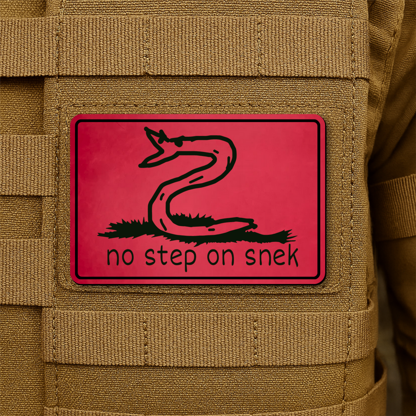 No Step On Snek Morale Patch 2"x3" Hook & Loop | Made in USA