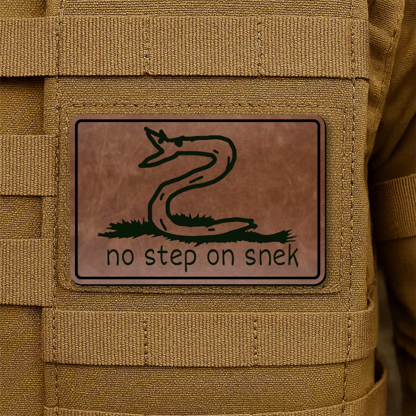 No Step On Snek Morale Patch 2"x3" Hook & Loop | Made in USA
