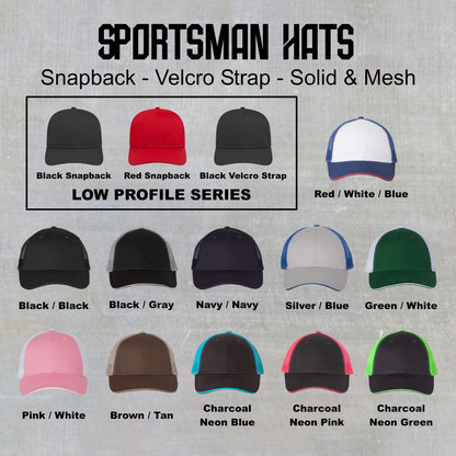 Bourbon Outlaws Old English Embroidered Cap with Customized Options