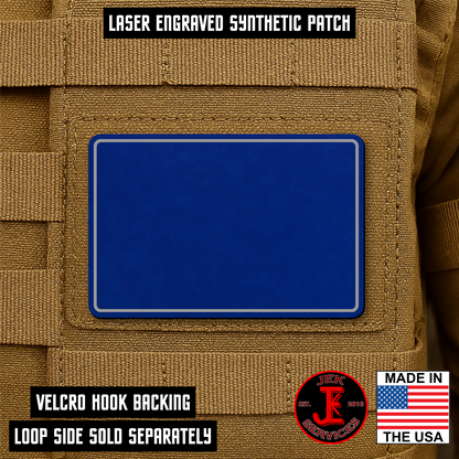 Engraved Morale Patches 2" x 3" - Custom Text & Logo Hook & Loop Gear Patch